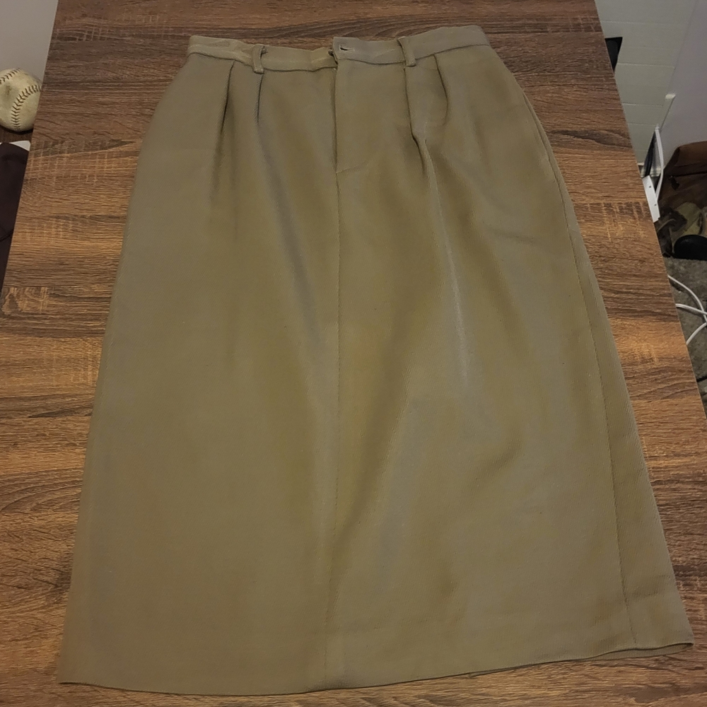 Ralph Lauren Blue Label Vintage Riding Midi Skirt 100% Wool Size 12
